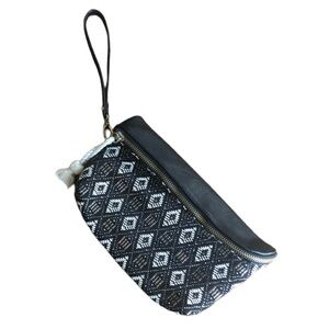 DV by Dolce Vita Boho Tribal Woven Tassel Clutch Wristlet